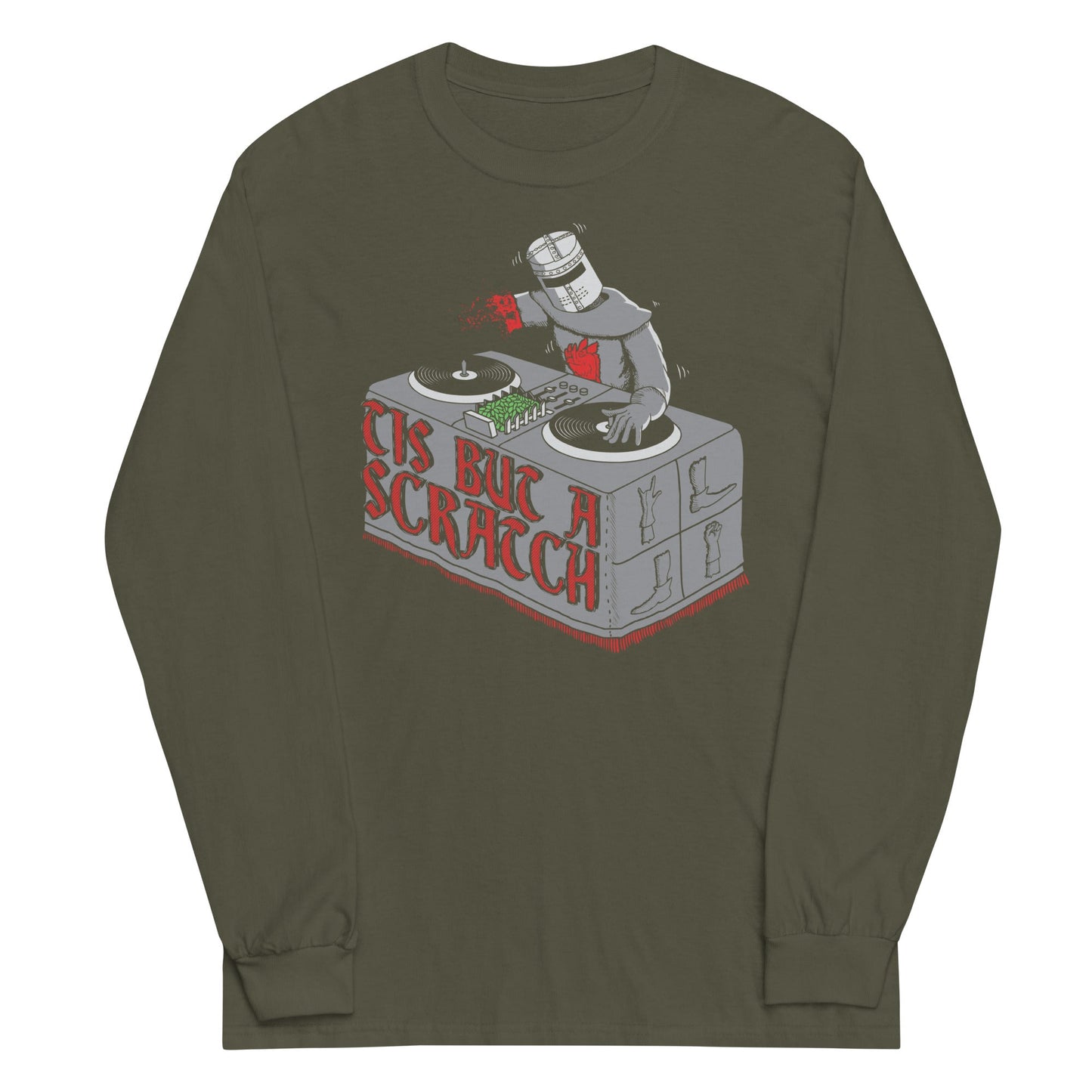 Tis But A Scratch Unisex Long Sleeve Tee