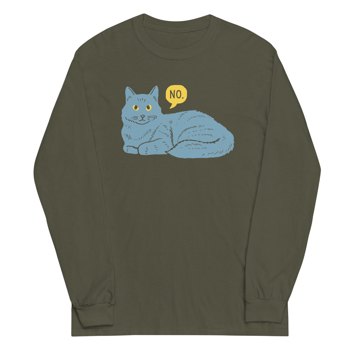 No Cat Unisex Long Sleeve Tee