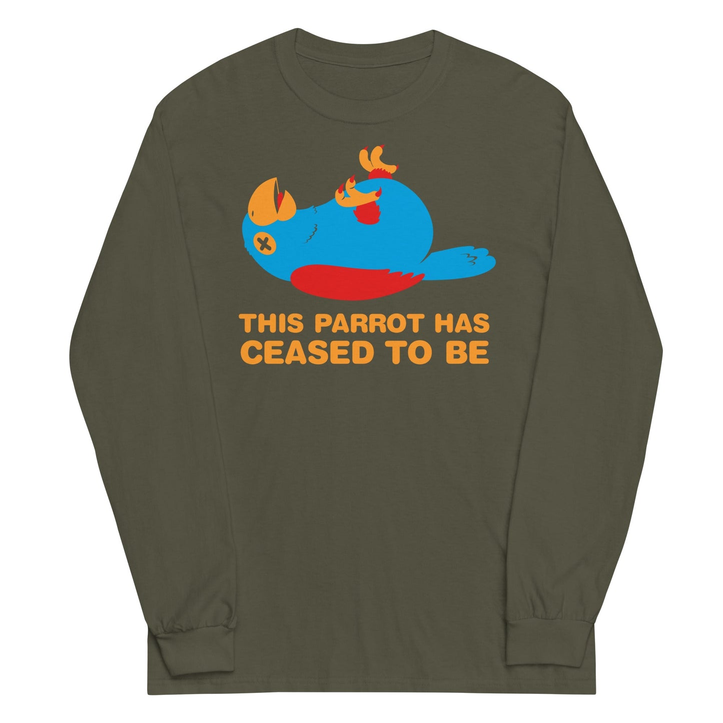 This Parrot Has Ceased To Be Unisex Long Sleeve Tee