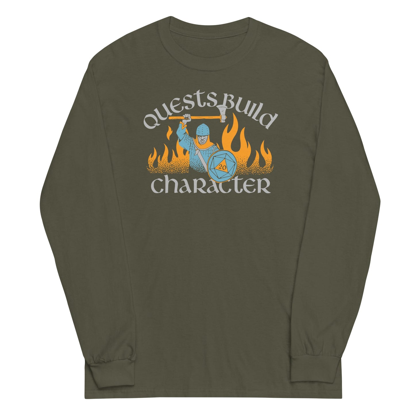 Quests Build Character Unisex Long Sleeve Tee