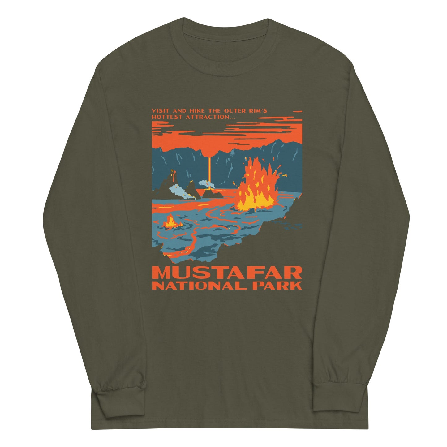 Mustafar National Park Unisex Long Sleeve Tee