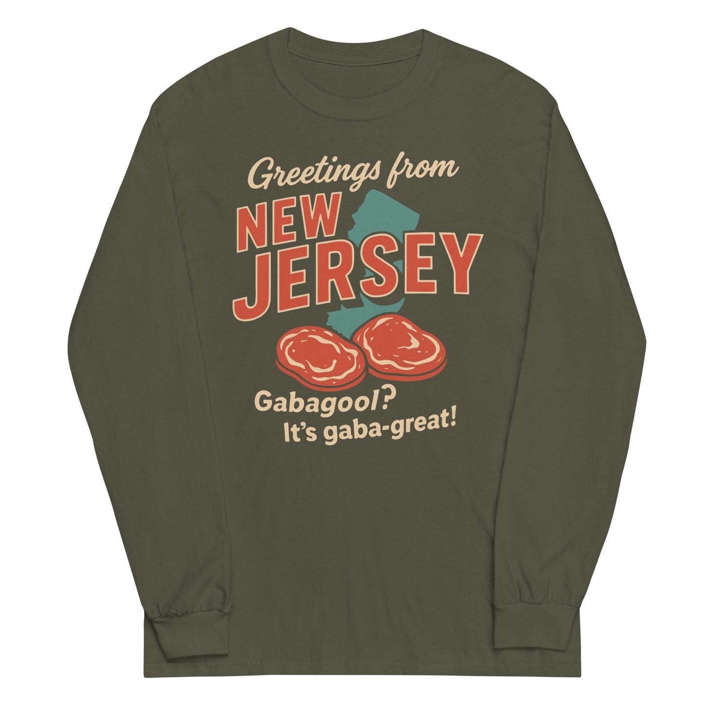 Greetings From New Jersey Unisex Long Sleeve Tee