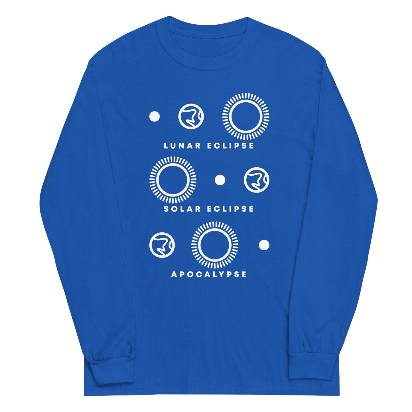 Lunar Eclipse Solar Eclipse Apocalypse Unisex Long Sleeve Tee
