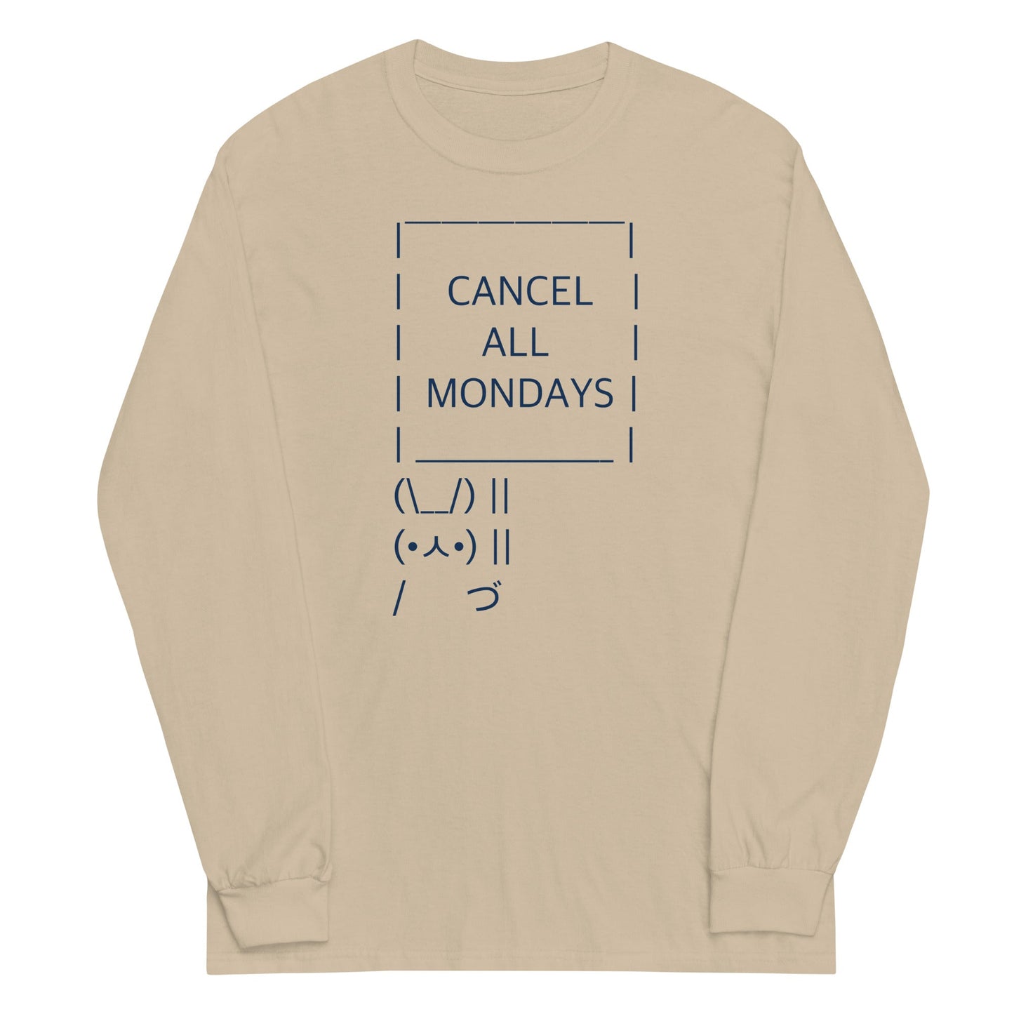 Cancel All Mondays Bunny Unisex Long Sleeve Tee