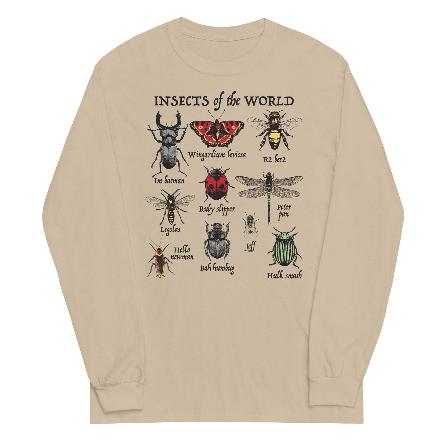 Insects Of The World Unisex Long Sleeve Tee