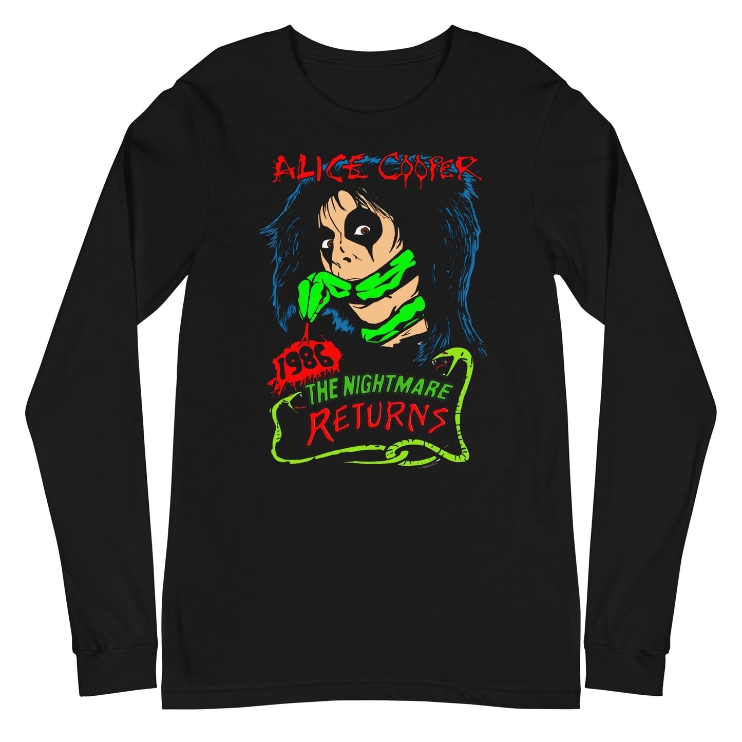 Alice Cooper Nightmare Returns Long Sleeve T Shirt Apparel