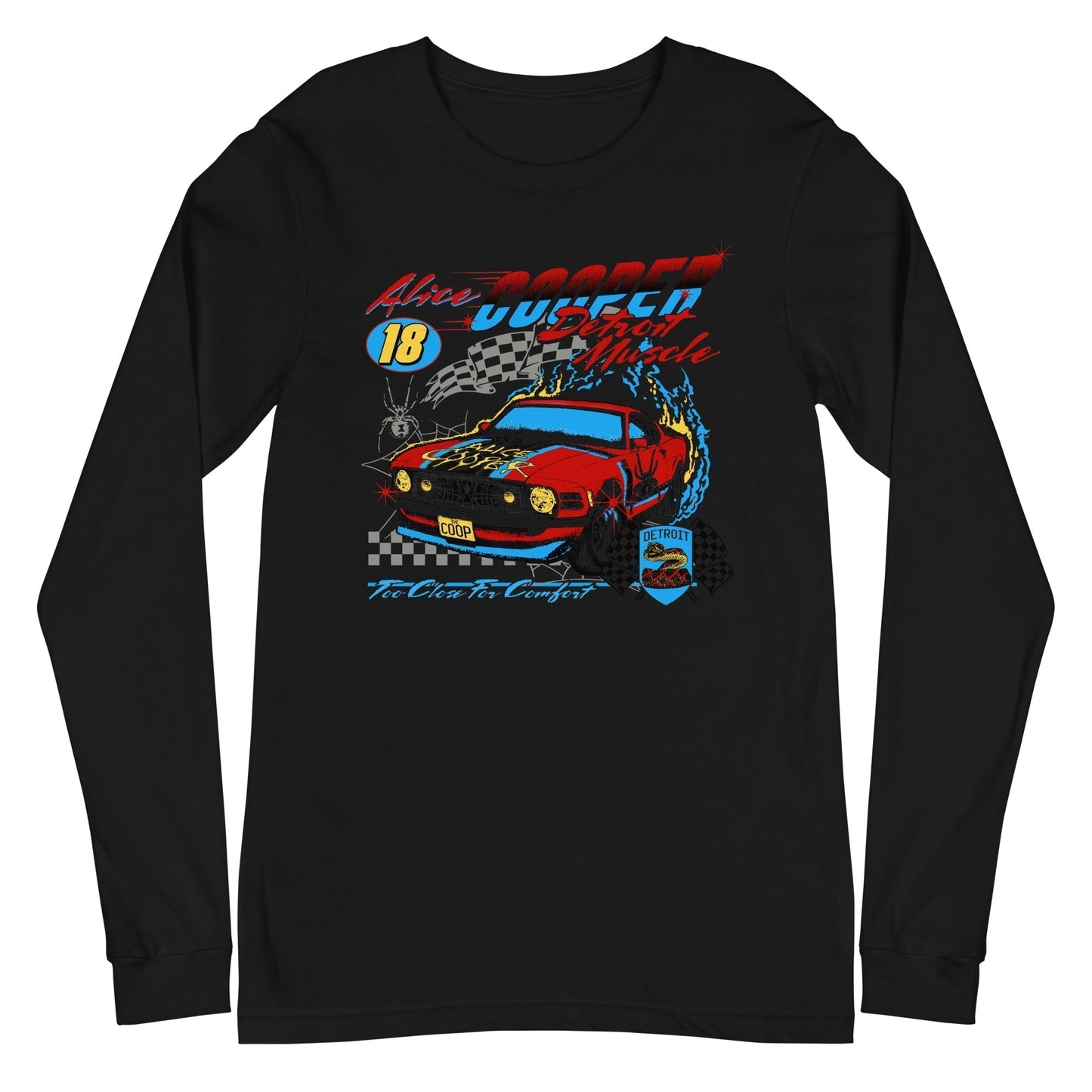 Alice Cooper Racecar Long Sleeve T Shirt Apparel