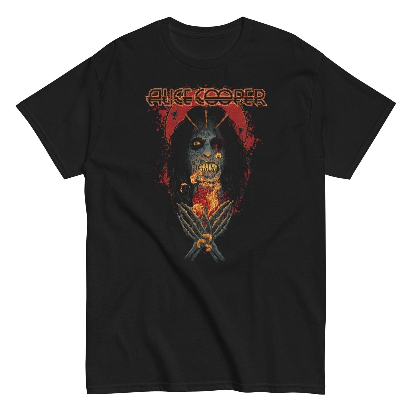 Alice Cooper Skeleton T Shirt Black