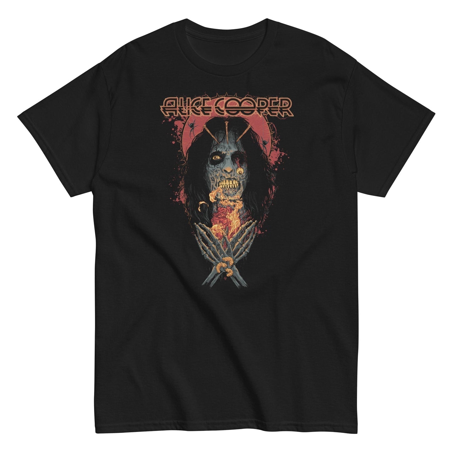 Alice Cooper Skeleton T Shirt Black