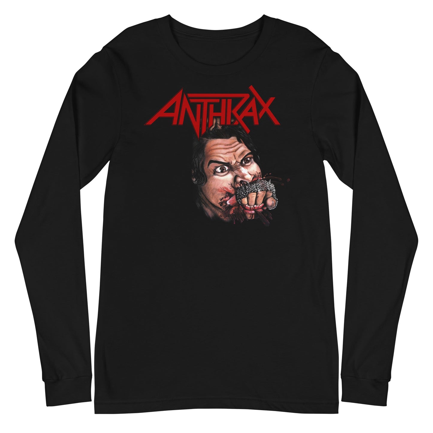 Anthrax Bite Your Hand Long Sleeve T Shirt Apparel - clothing by TeeHivey.com