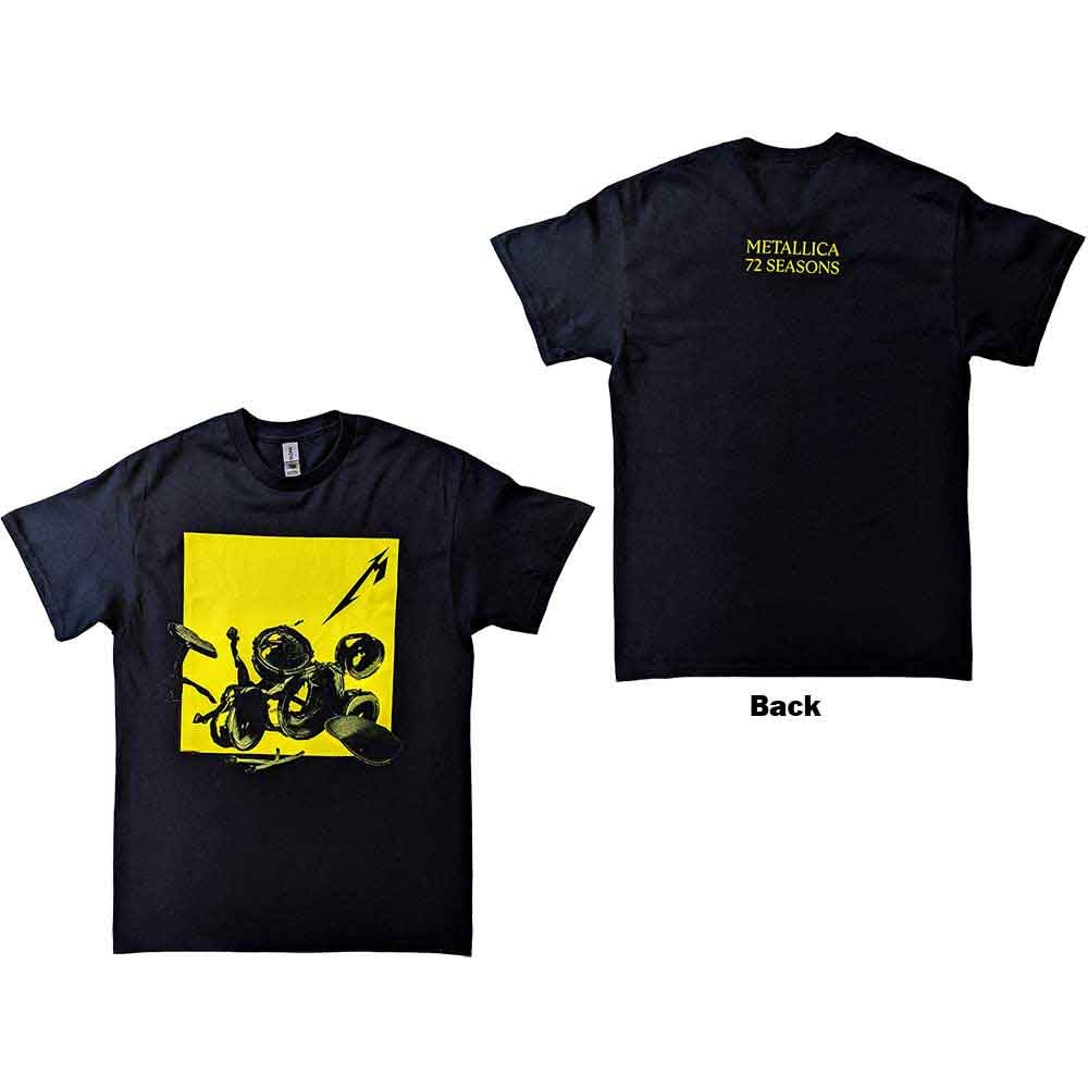 72 Seasons Broken/Burnt Drums T Shirt Black