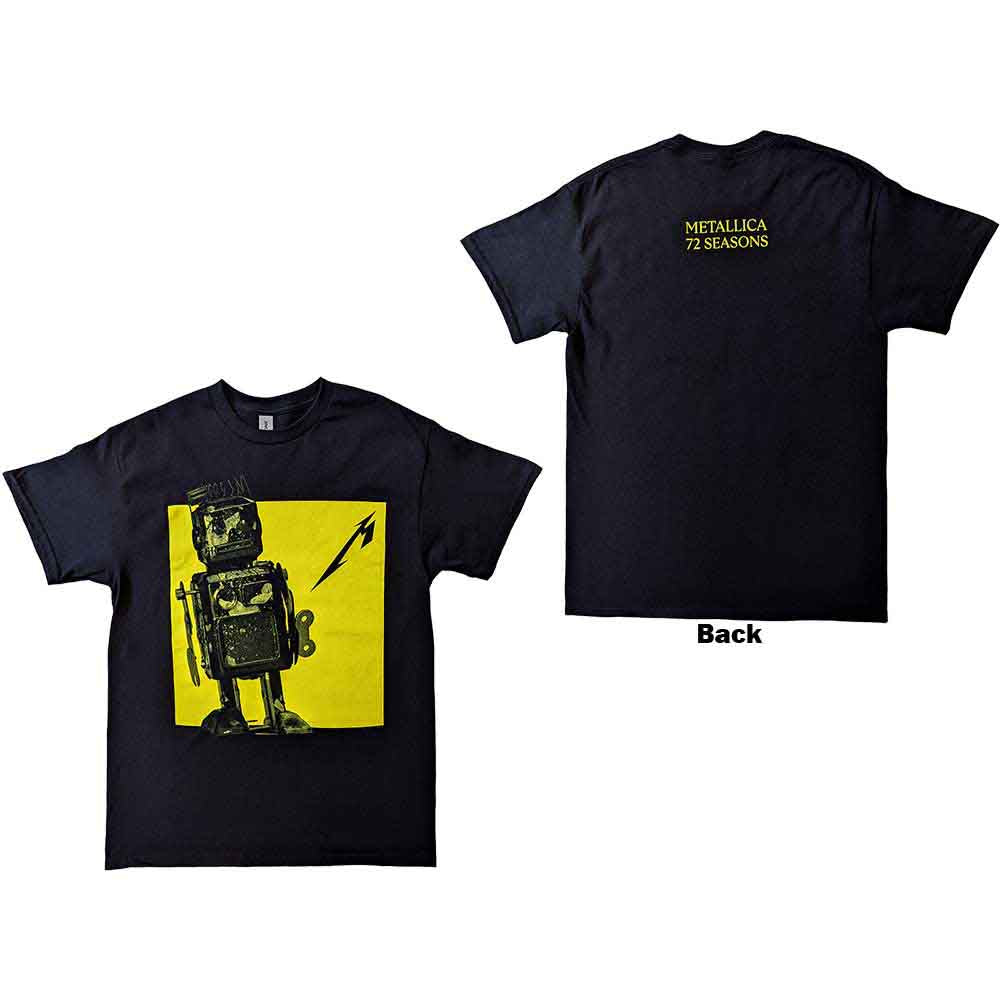 72 Seasons Burnt Robot T Shirt Black