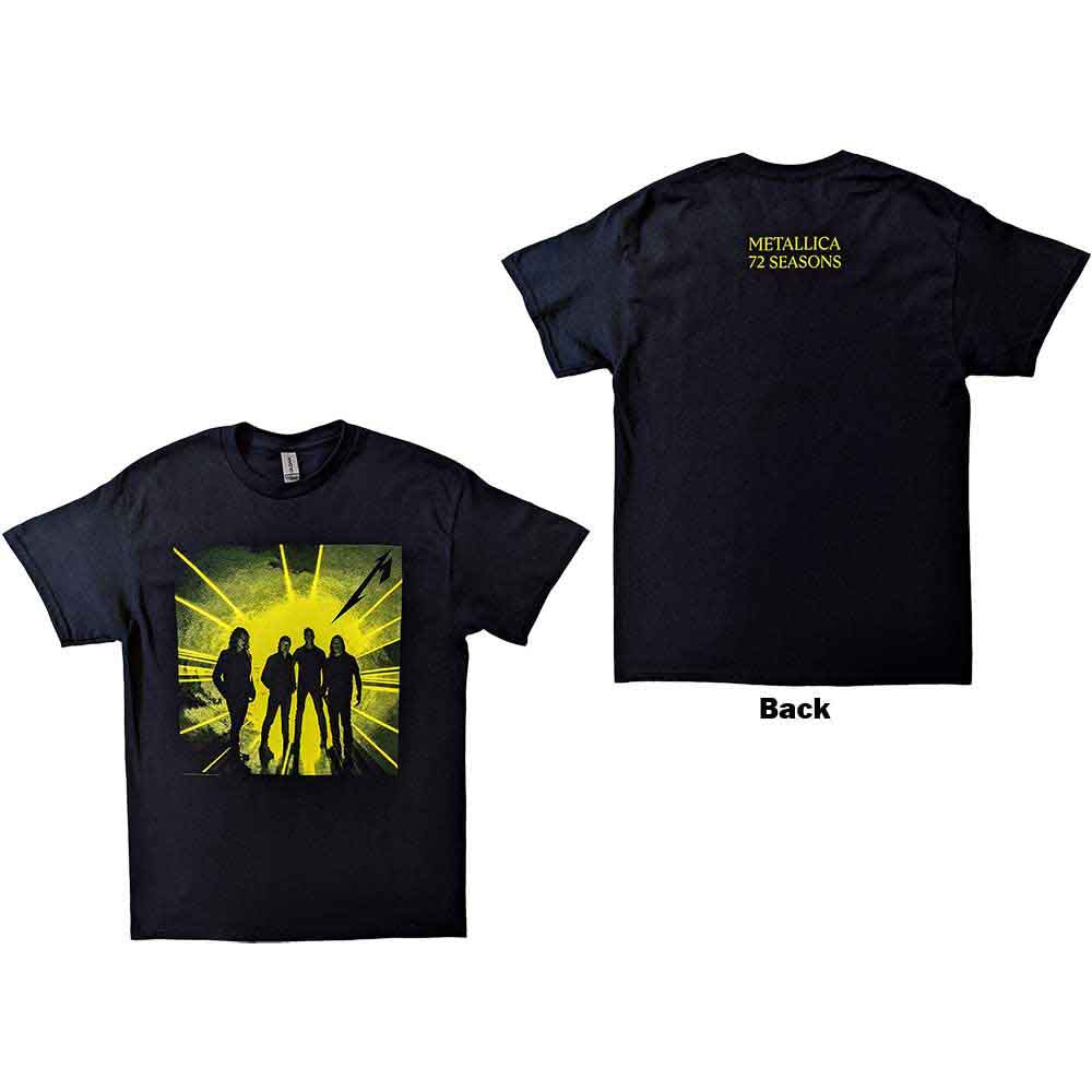 72 Seasons Burnt Strobe T Shirt Black
