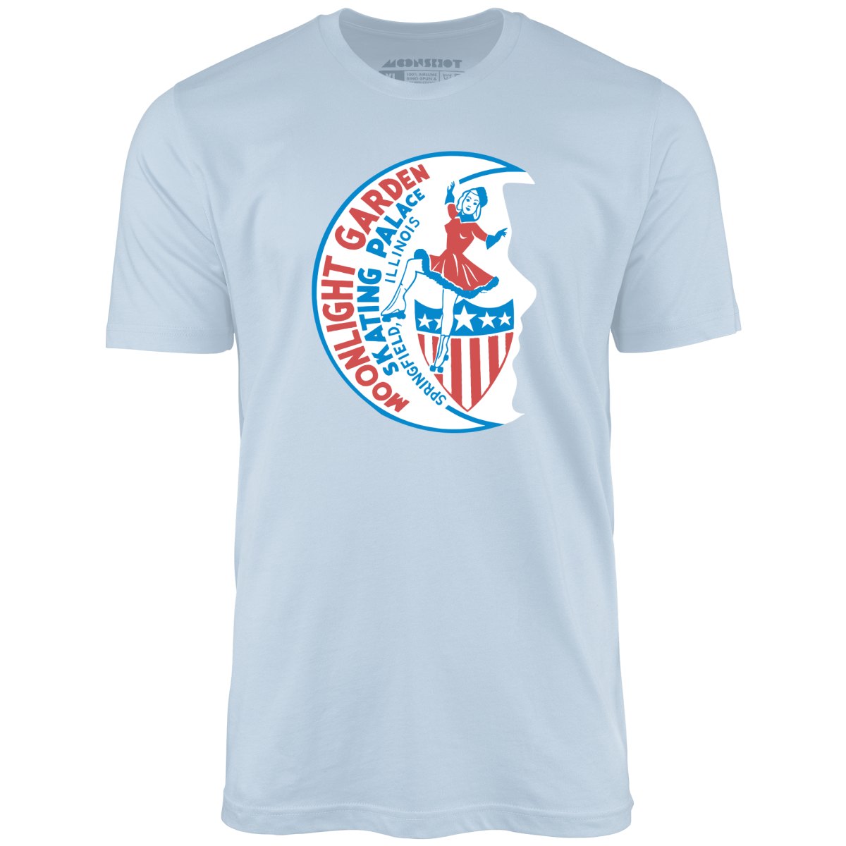 Moonlight Garden Skating Palace - Springfield, IL - Vintage Roller Rink - Unisex T-Shirt