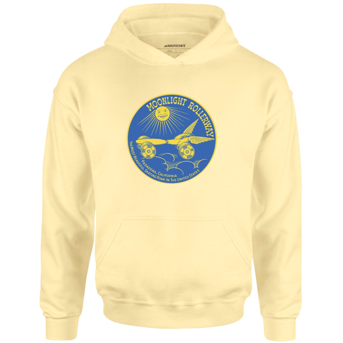 Moonlight Rollerway - Pasadena, CA - Vintage Roller Rink - Unisex Hoodie
