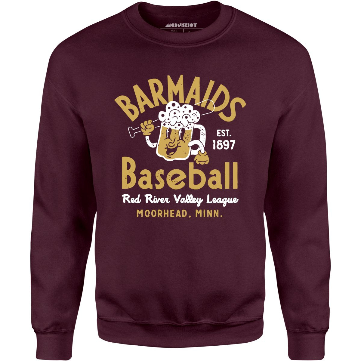 Moorhead Barmaids - Minnesota - Vintage Defunct Baseball Teams - Unisex Sweatshirt