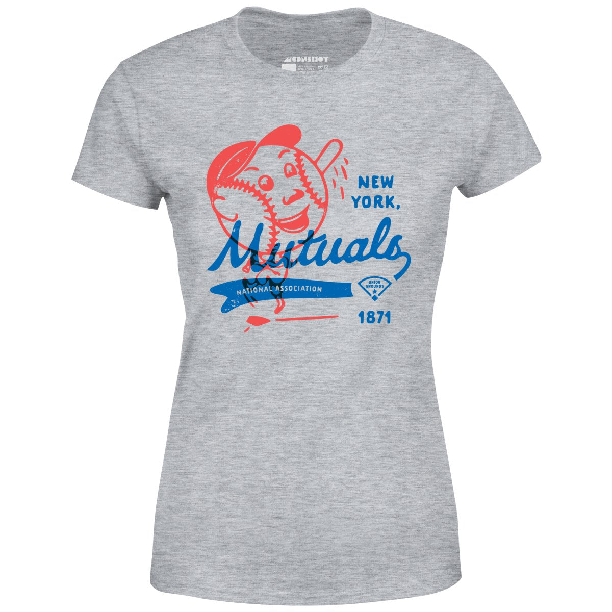 New York Mutuals - Vintage Defunct Baseball Teams - Women's T-Shirt