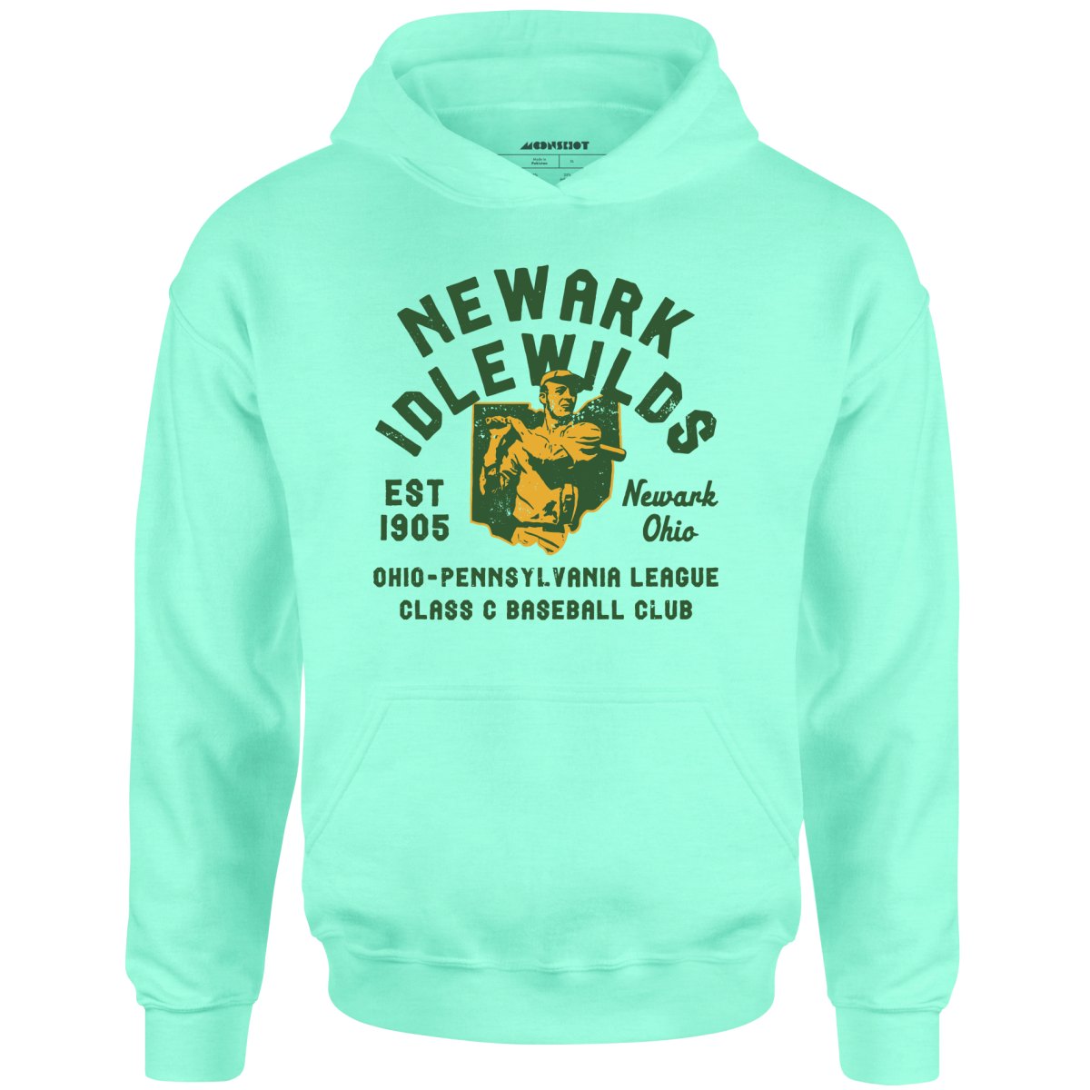 Newark Idlewilds - Ohio - Vintage Defunct Baseball Teams - Unisex Hoodie