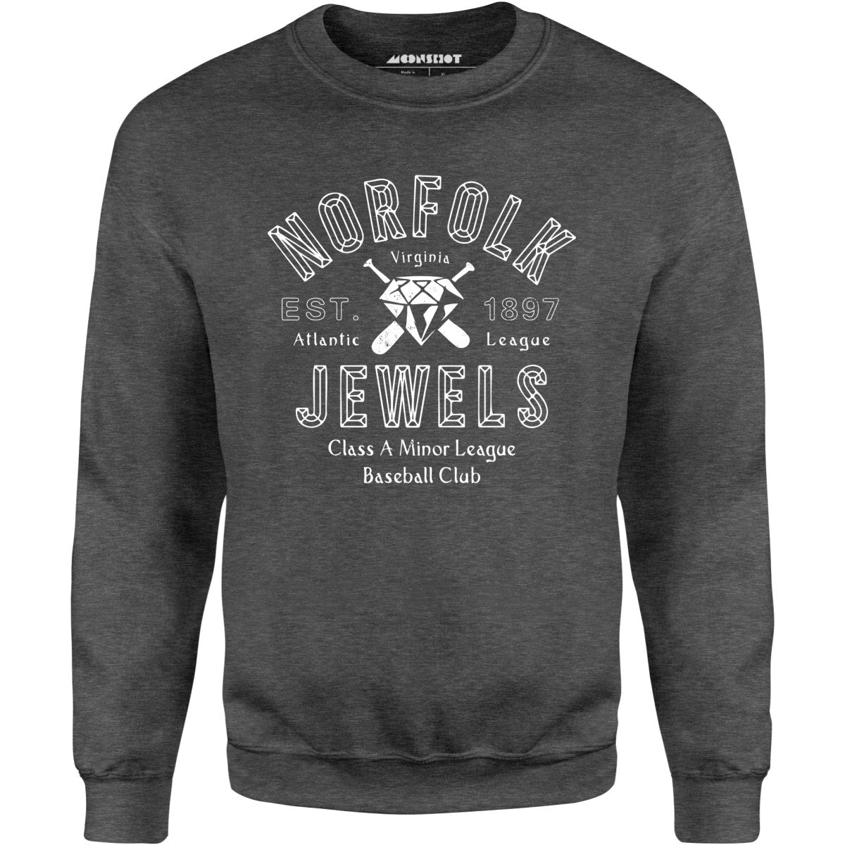 Norfolk Jewels - Virginia - Vintage Defunct Baseball Teams - Unisex Sweatshirt