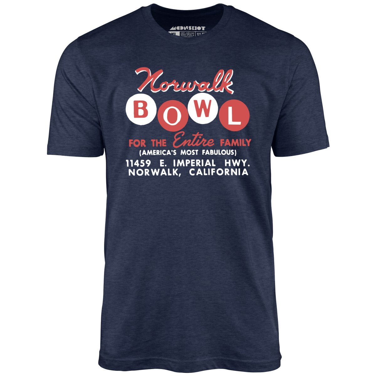 Norwalk Bowl - Norwalk, CA - Vintage Bowling Alley - Unisex T-Shirt