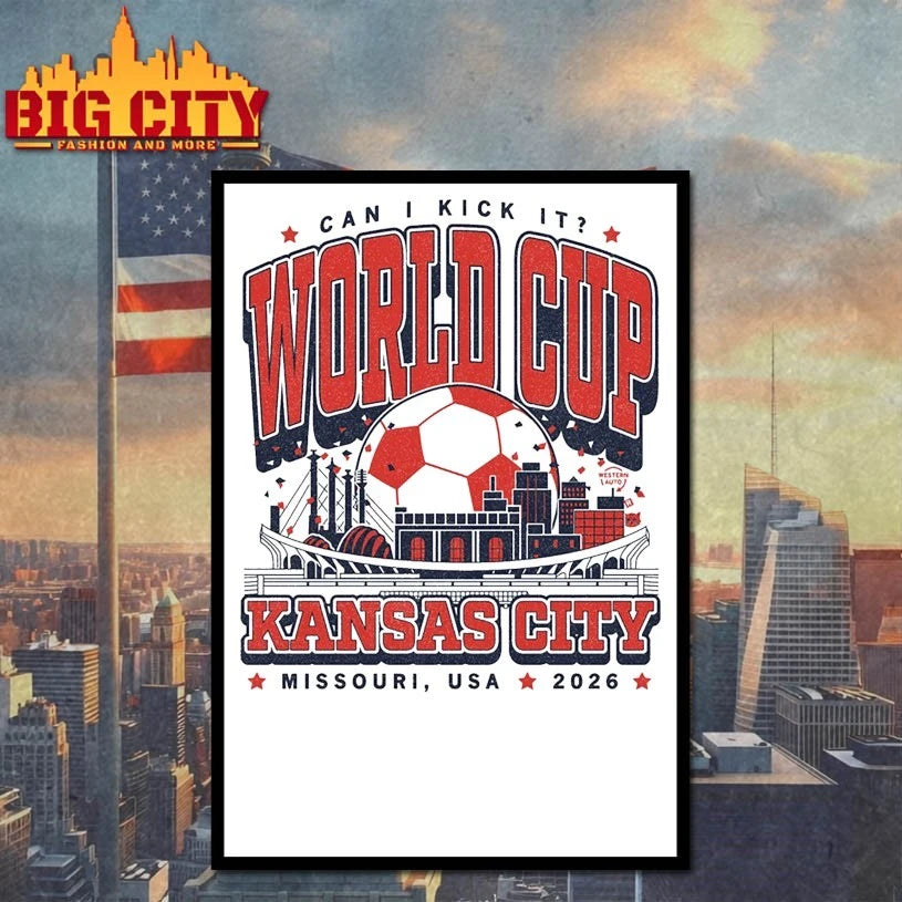 Official Can I kick it World Cup Kansas City Skyline T-shirt