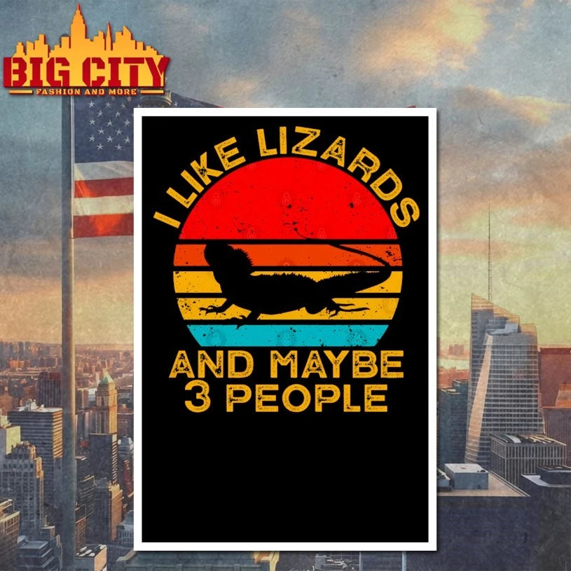 Official I Like Lizards and Maybe 3 People vintage T-shirt