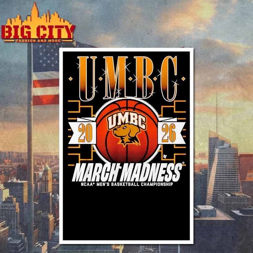 Official March Madness UMBC Retrievers 2026 NCAA men’s basketball championship T-shirt