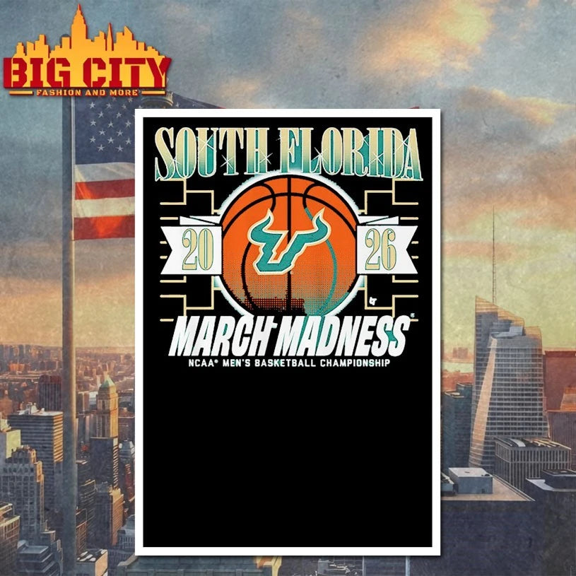 Official March Madness USF Bulls 2026 NCAA men’s basketball championship T-shirt