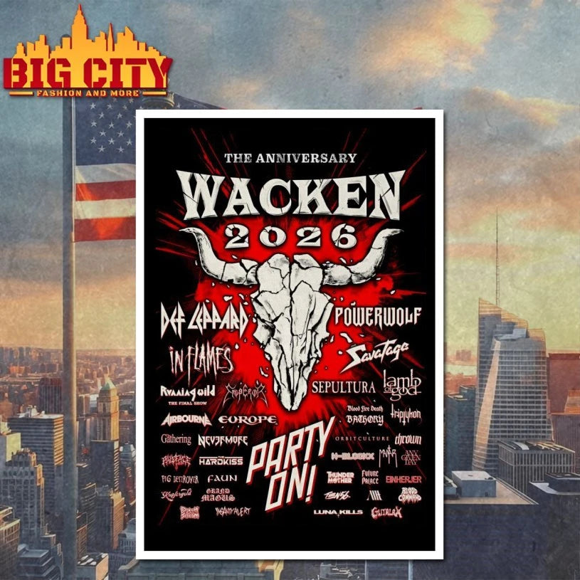 Official The anniversary Wacken 2026 Poster shirt