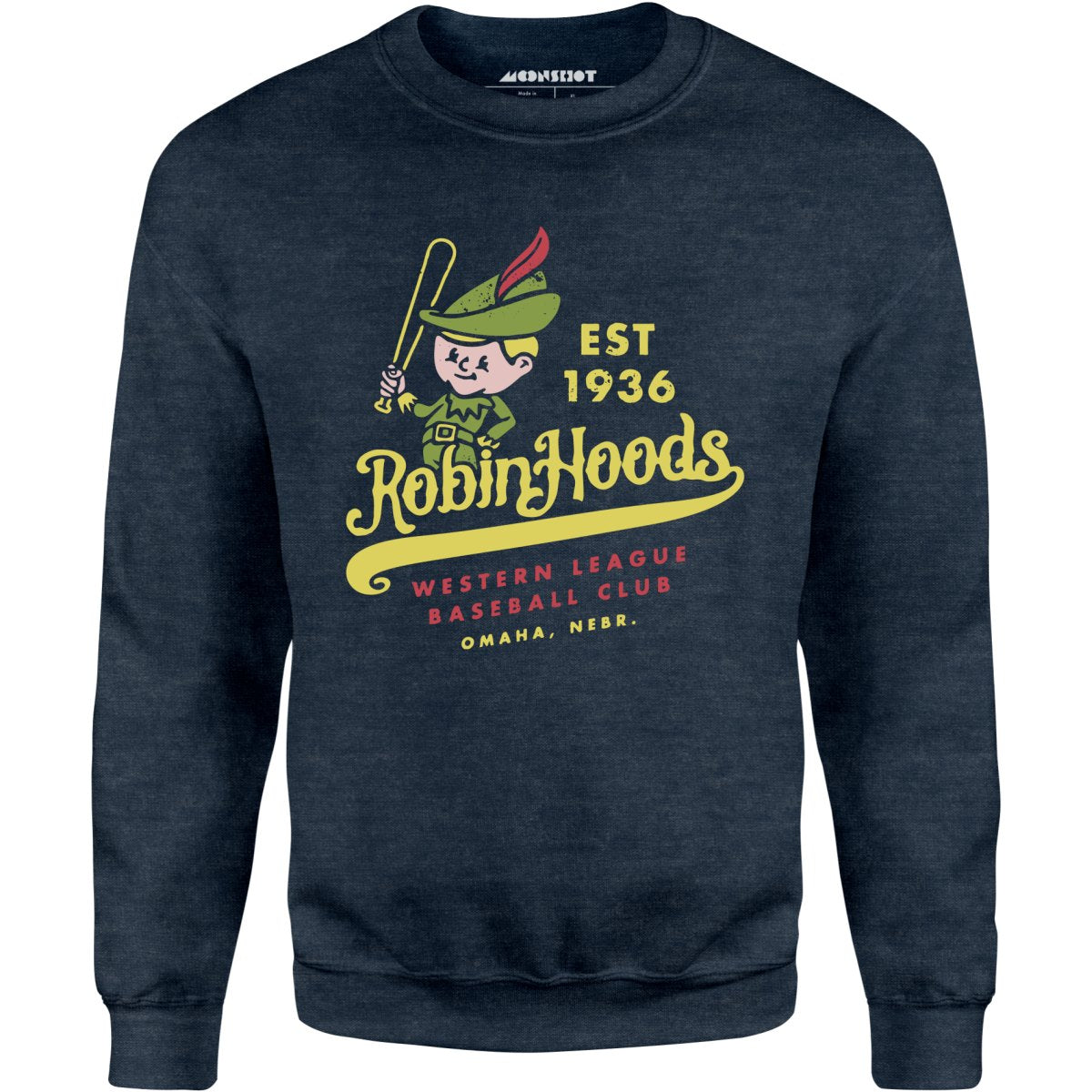 Omaha Robin Hoods - Nebraska - Vintage Defunct Baseball Teams - Unisex Sweatshirt