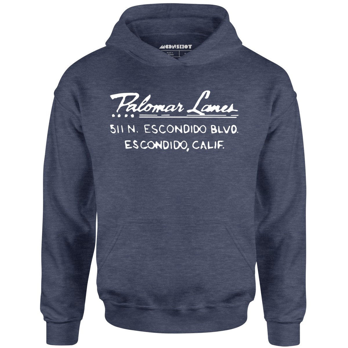 Palomar Lanes - Escondido, CA - Vintage Bowling Alley - Unisex Hoodie