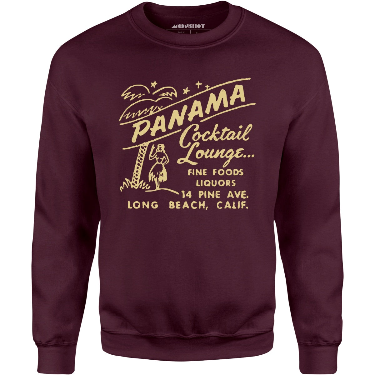 Panama Cocktail Lounge - Long Beach, CA - Vintage Tiki Bar - Unisex Sweatshirt