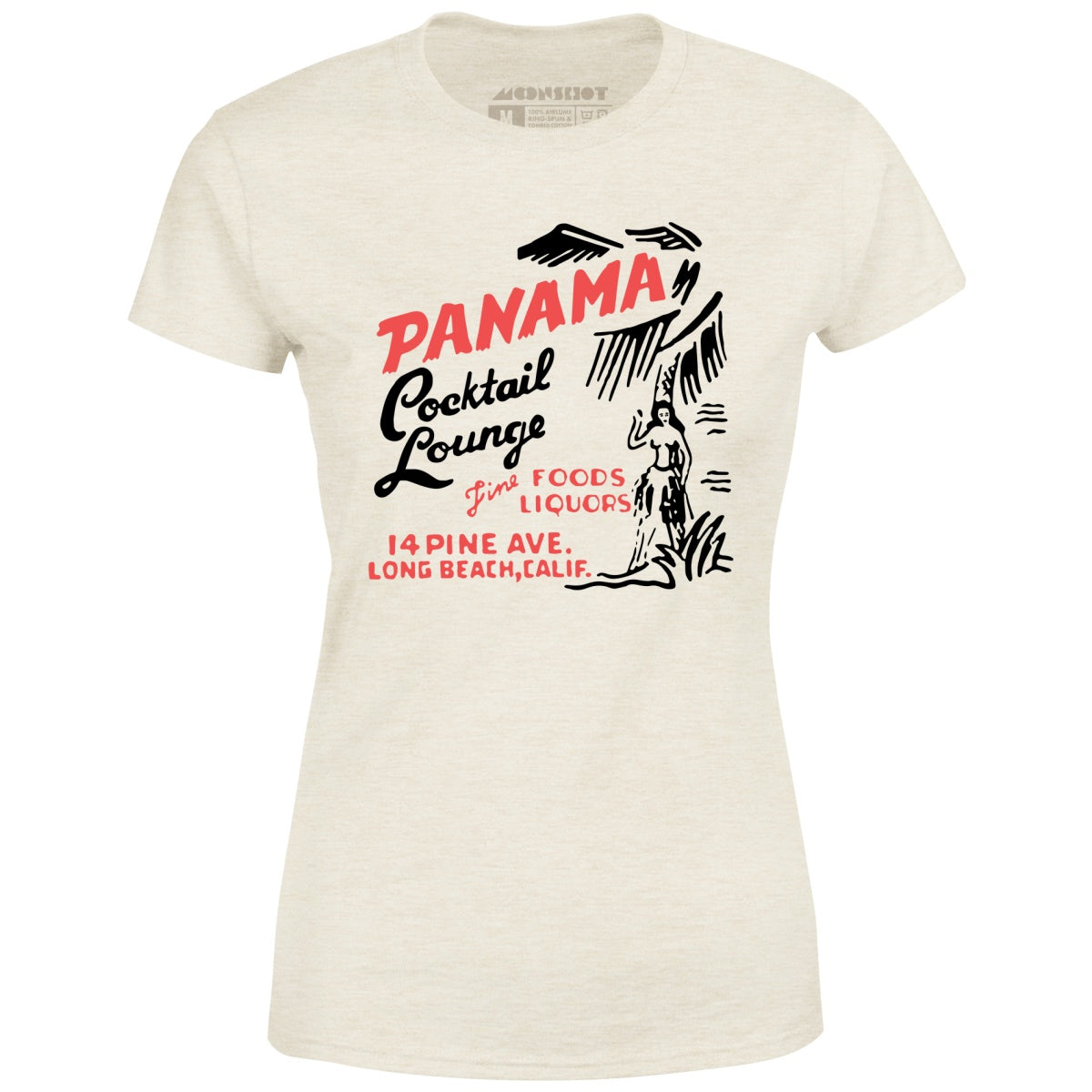 Panama Cocktail Lounge v2 - Long Beach, CA - Vintage Tiki Bar - Women's T-Shirt