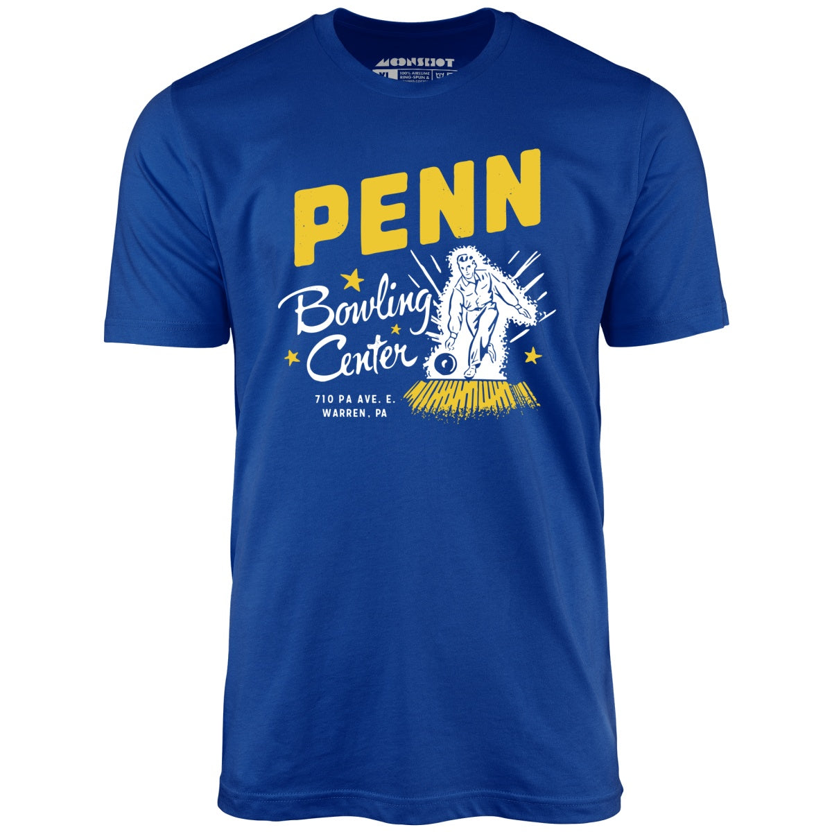 Penn Bowling Center - Warren, PA - Vintage Bowling Alley - Unisex T-Shirt