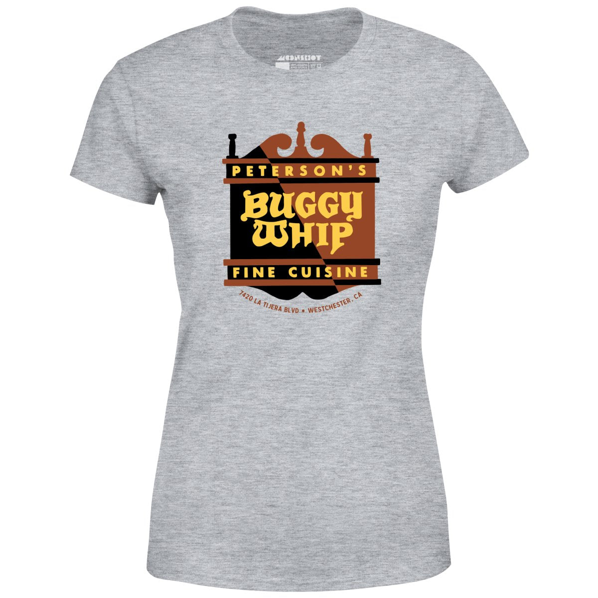 Peterson's Buggy Whip - Westchester, CA - Vintage Restaurant - Women's T-Shirt
