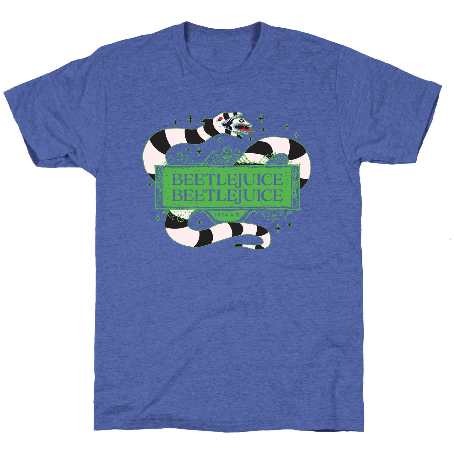 Beetlejuice Beetlejuice 2024 AD Unisex Triblend Tee