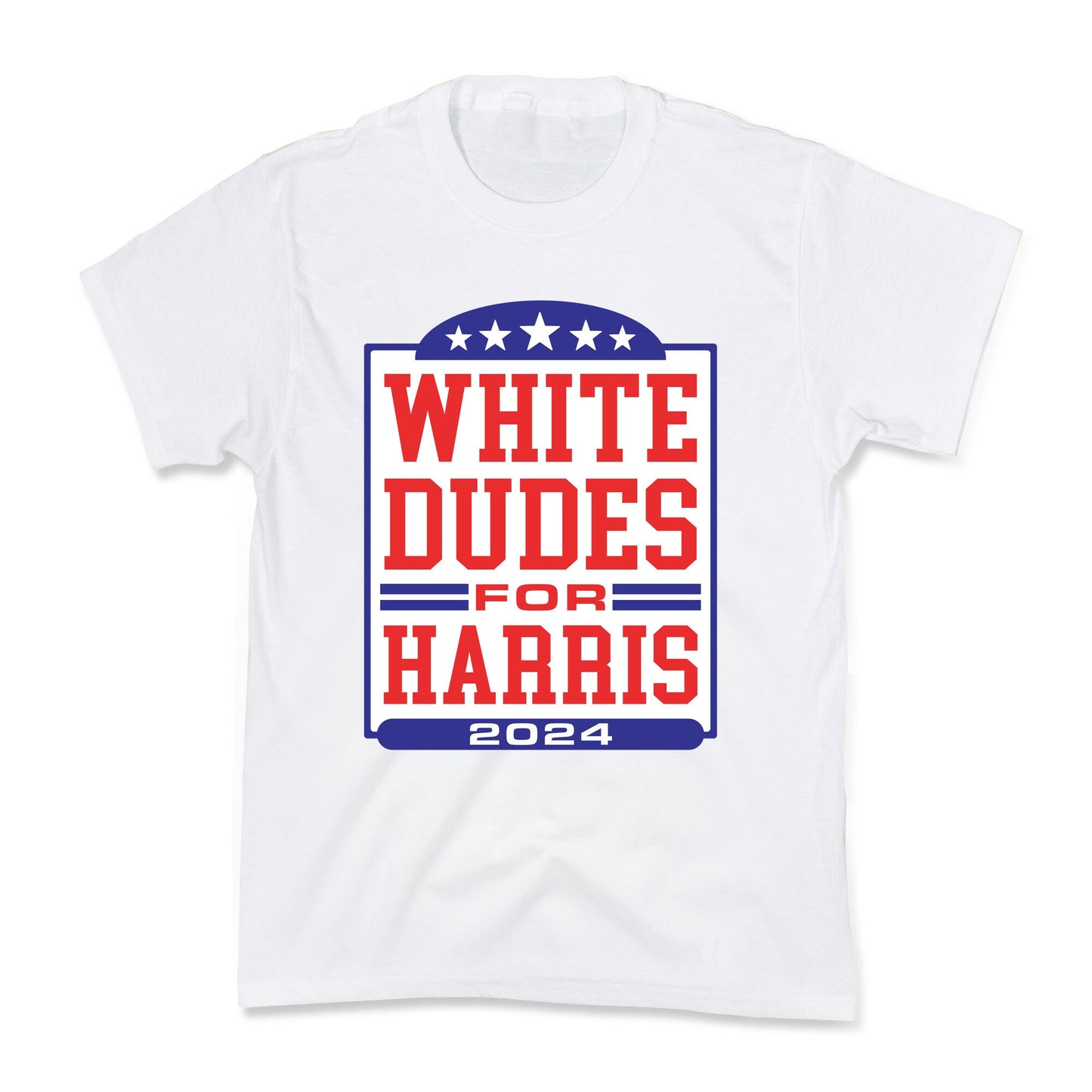 White Dudes for Harris 2024 Kids Tee