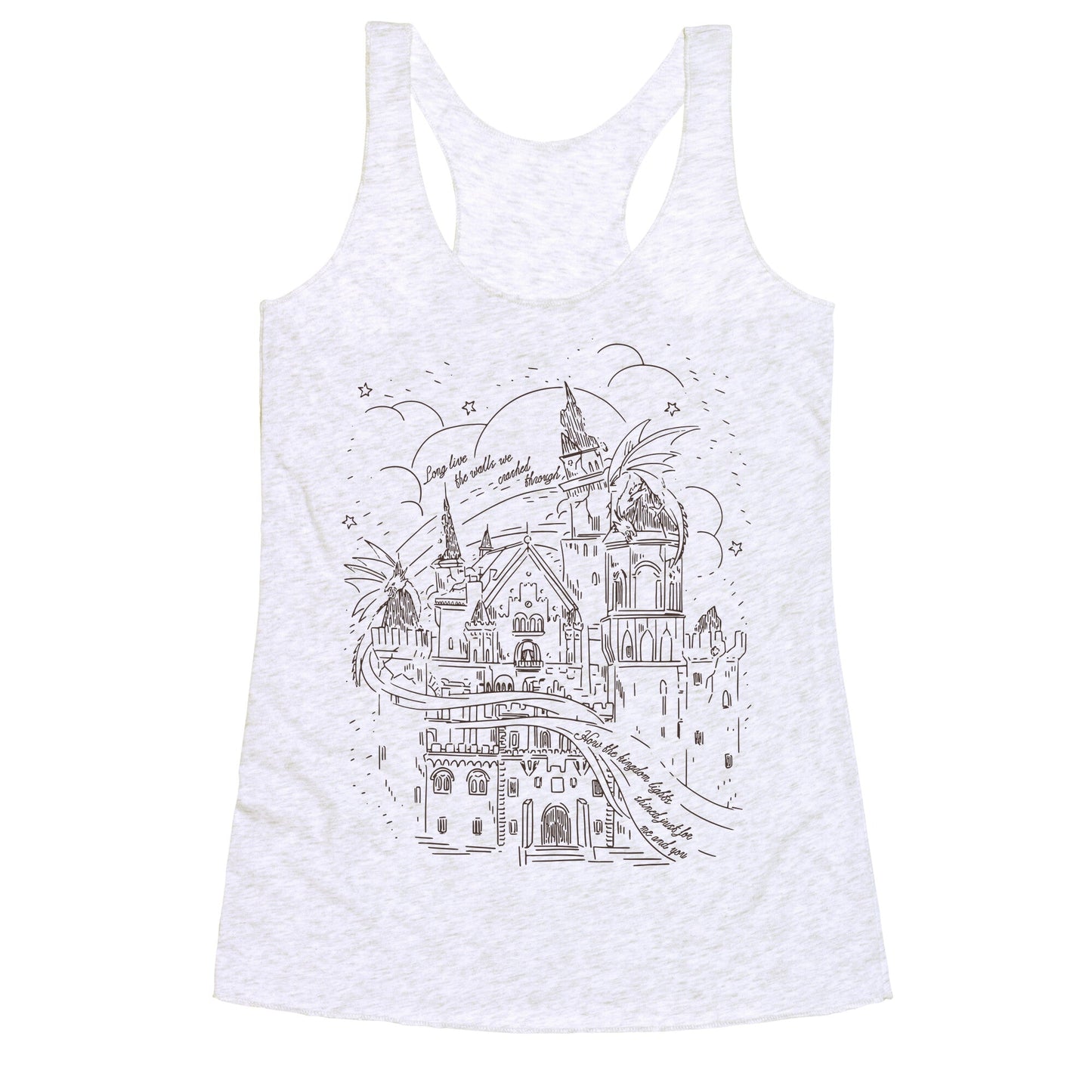How the Kingdom Lights Shined Racerback Tank