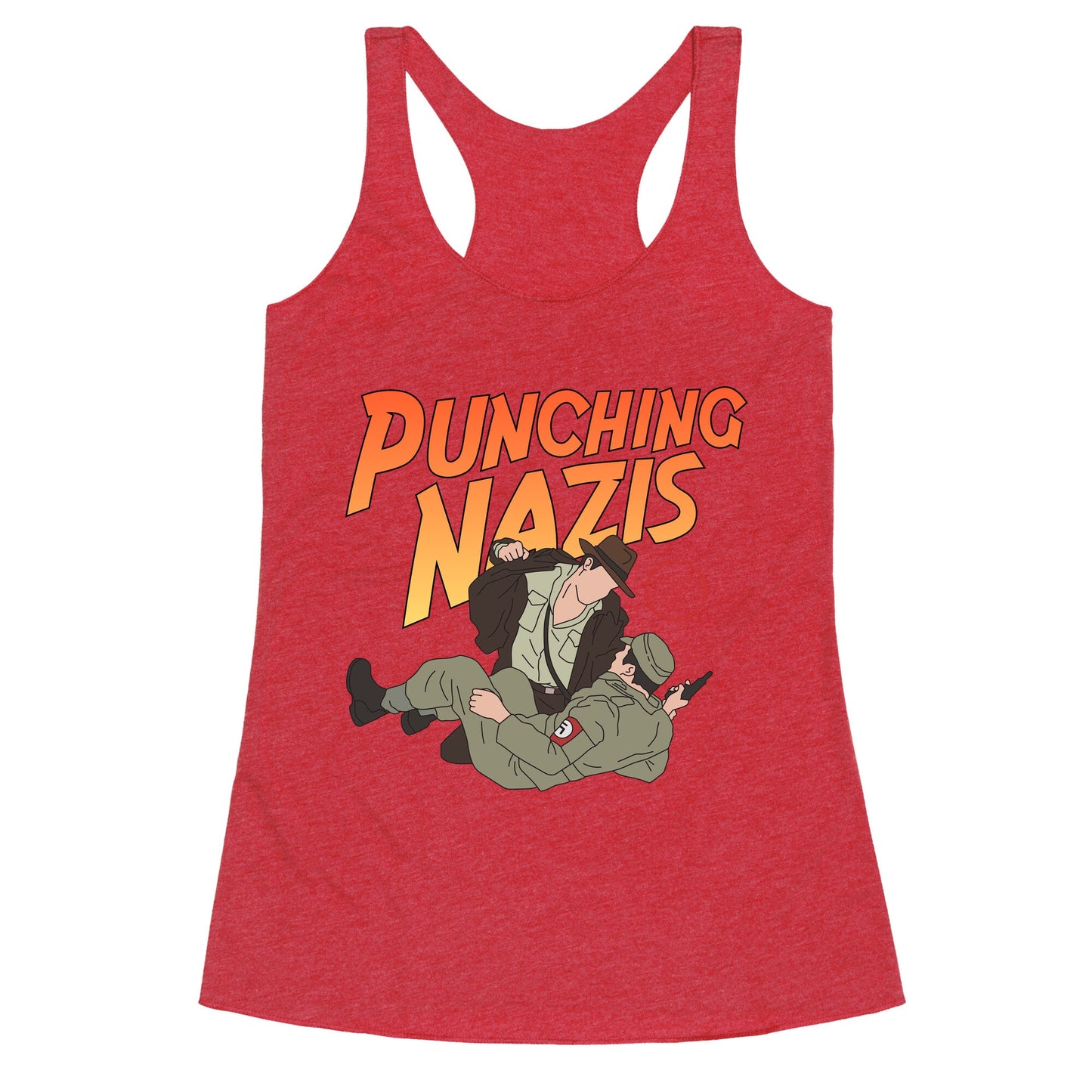 Punching Nazis Since 36 Racerback Tank