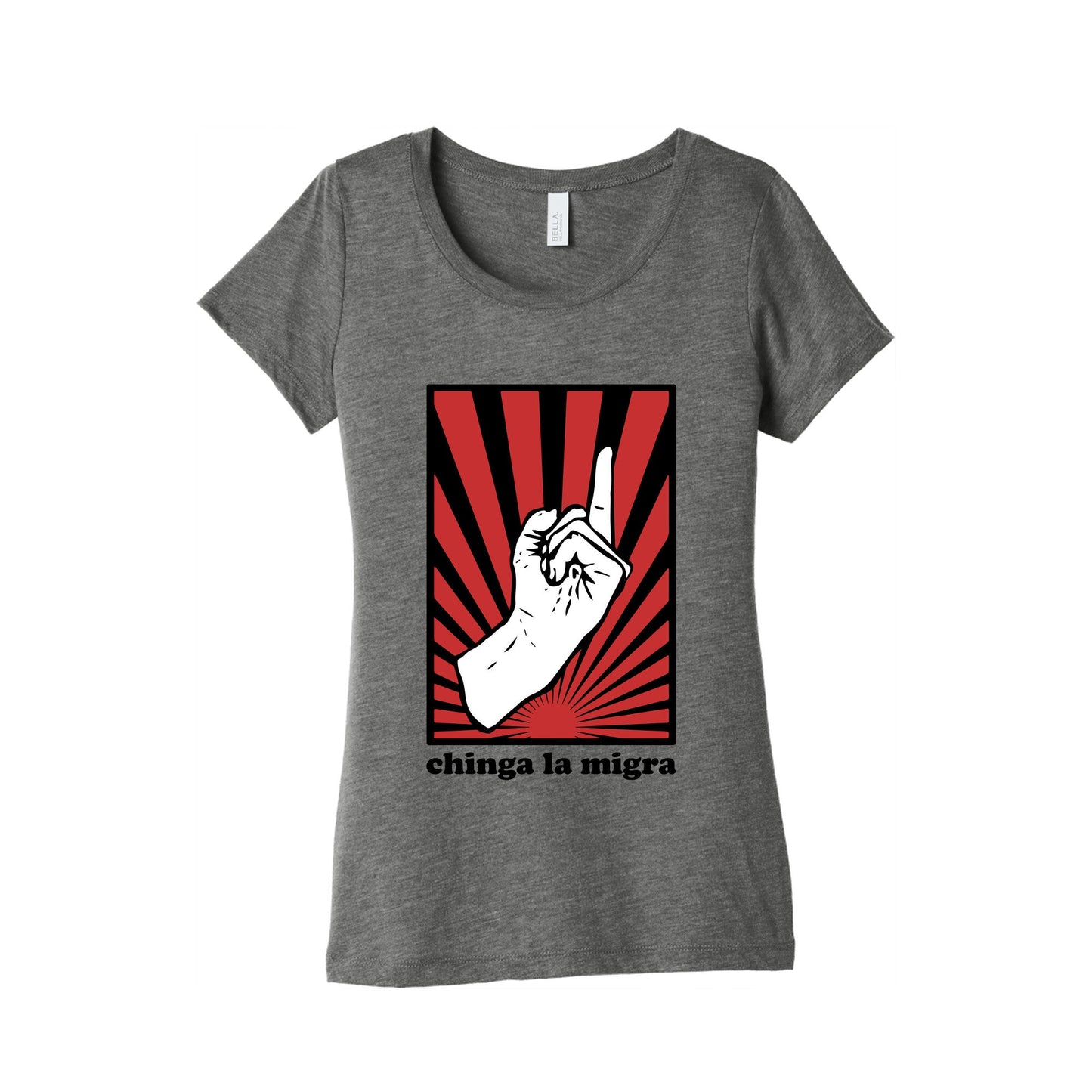 Chinga La Migra Womens Triblend Tee