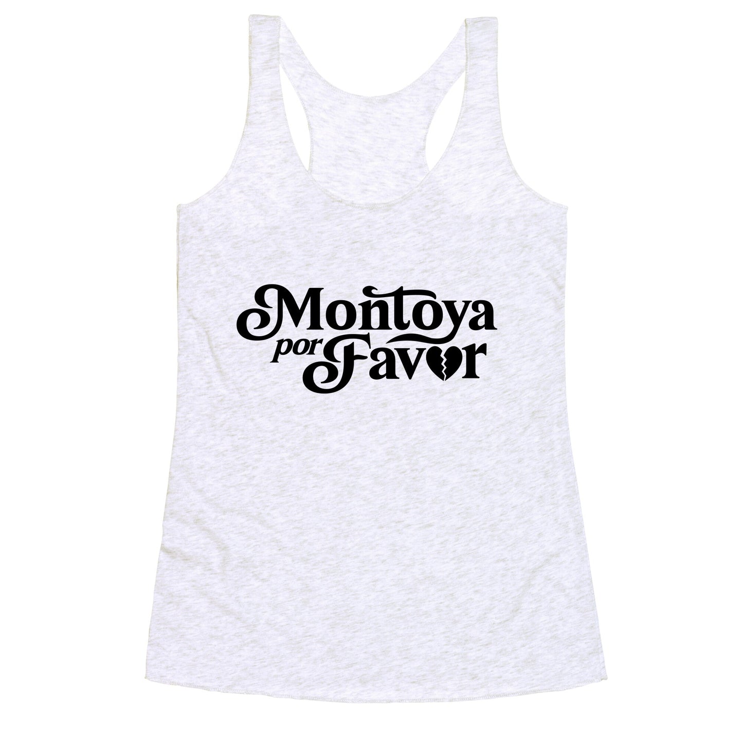 Montoya Por Favor Heartbreak Racerback Tank