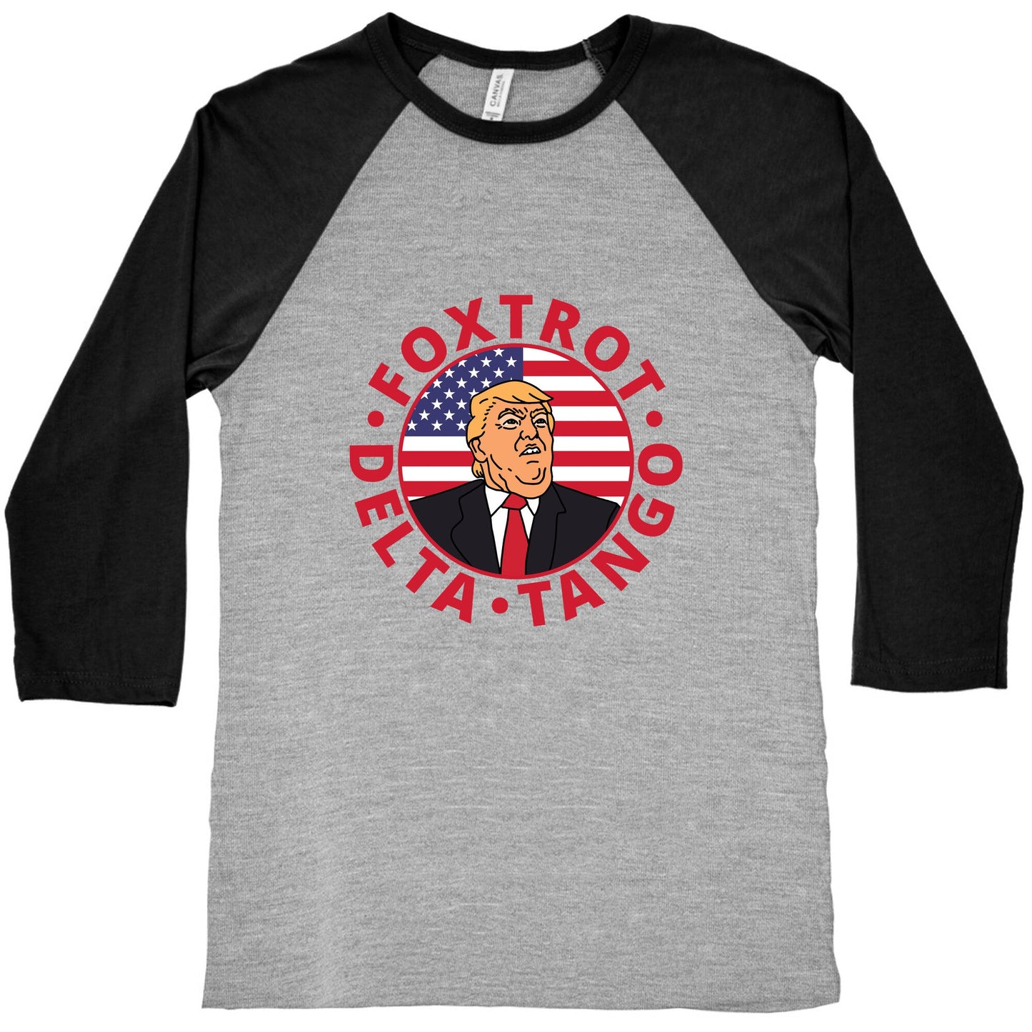 Foxtrot Delta Tango Trump Baseball Tee
