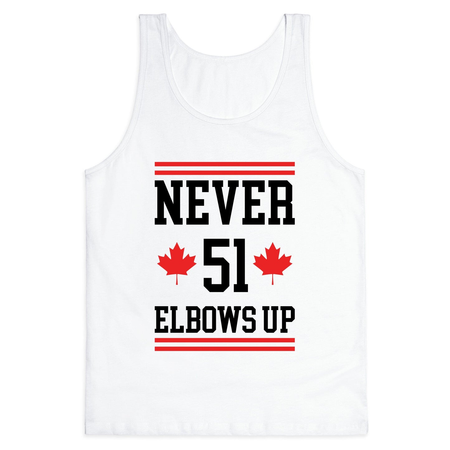 Elbows Up Never 51 Tank Top