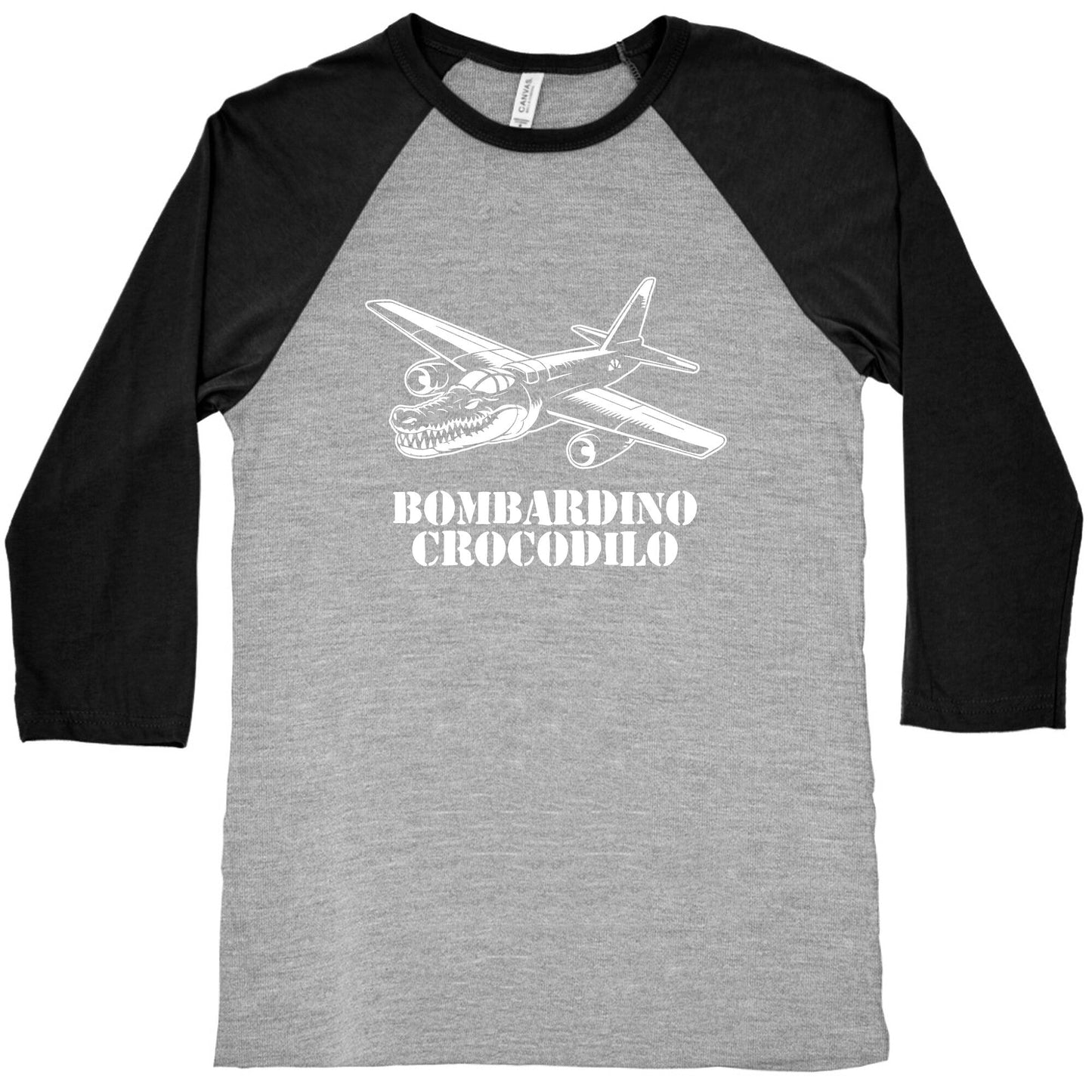 Bombardino Crocodilo Baseball Tee