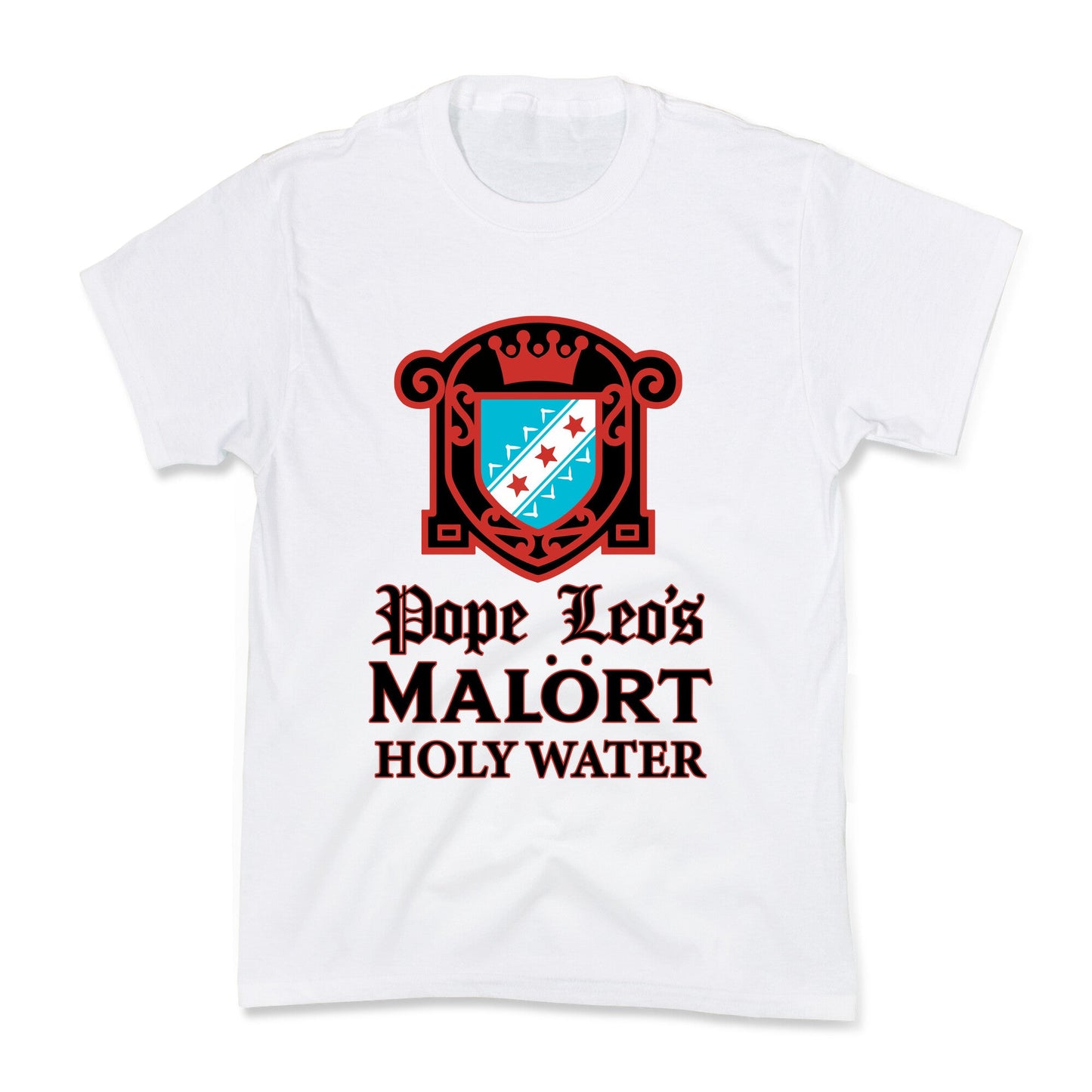 Pope Leo Holy Water Kids Tee