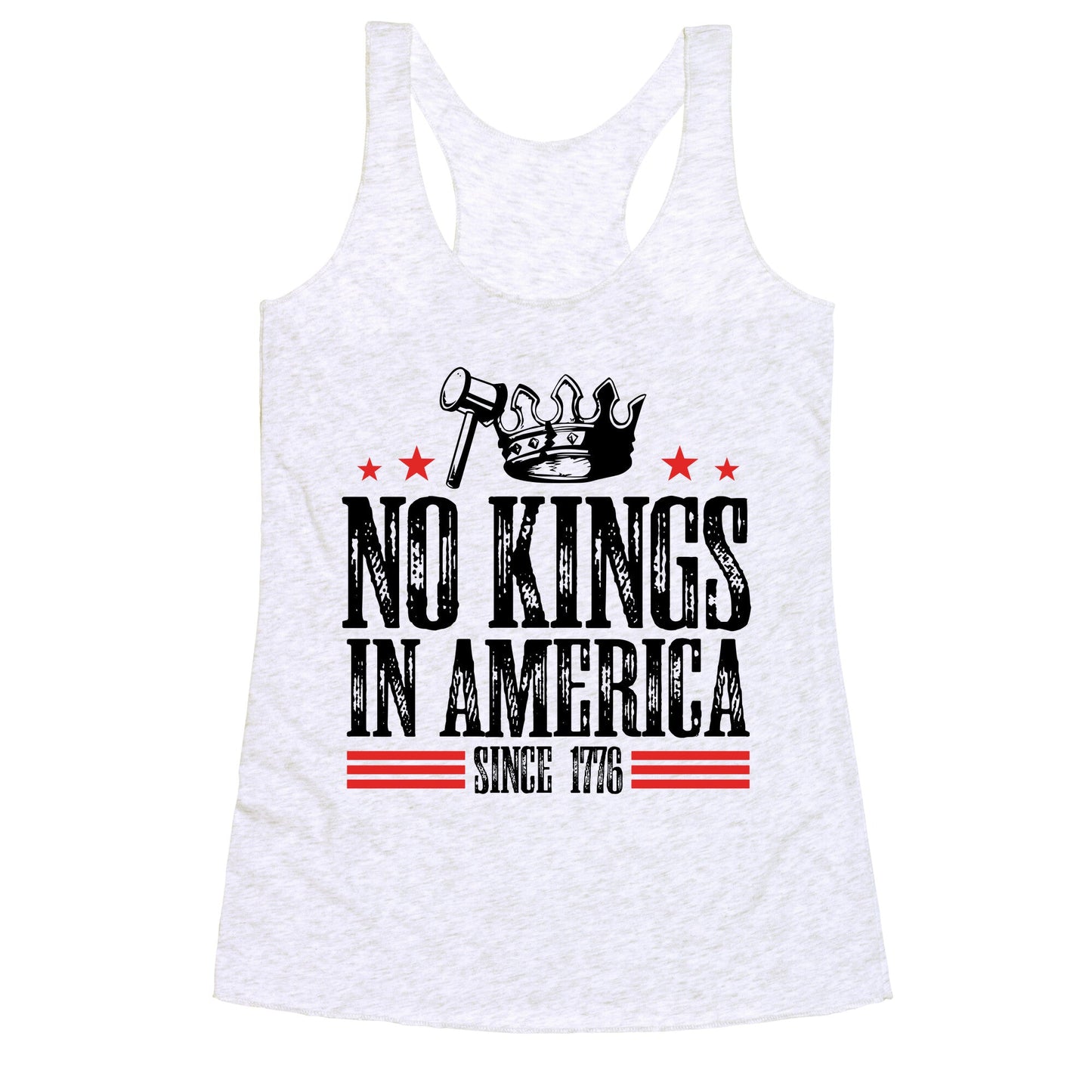 No Kings In America Racerback Tank