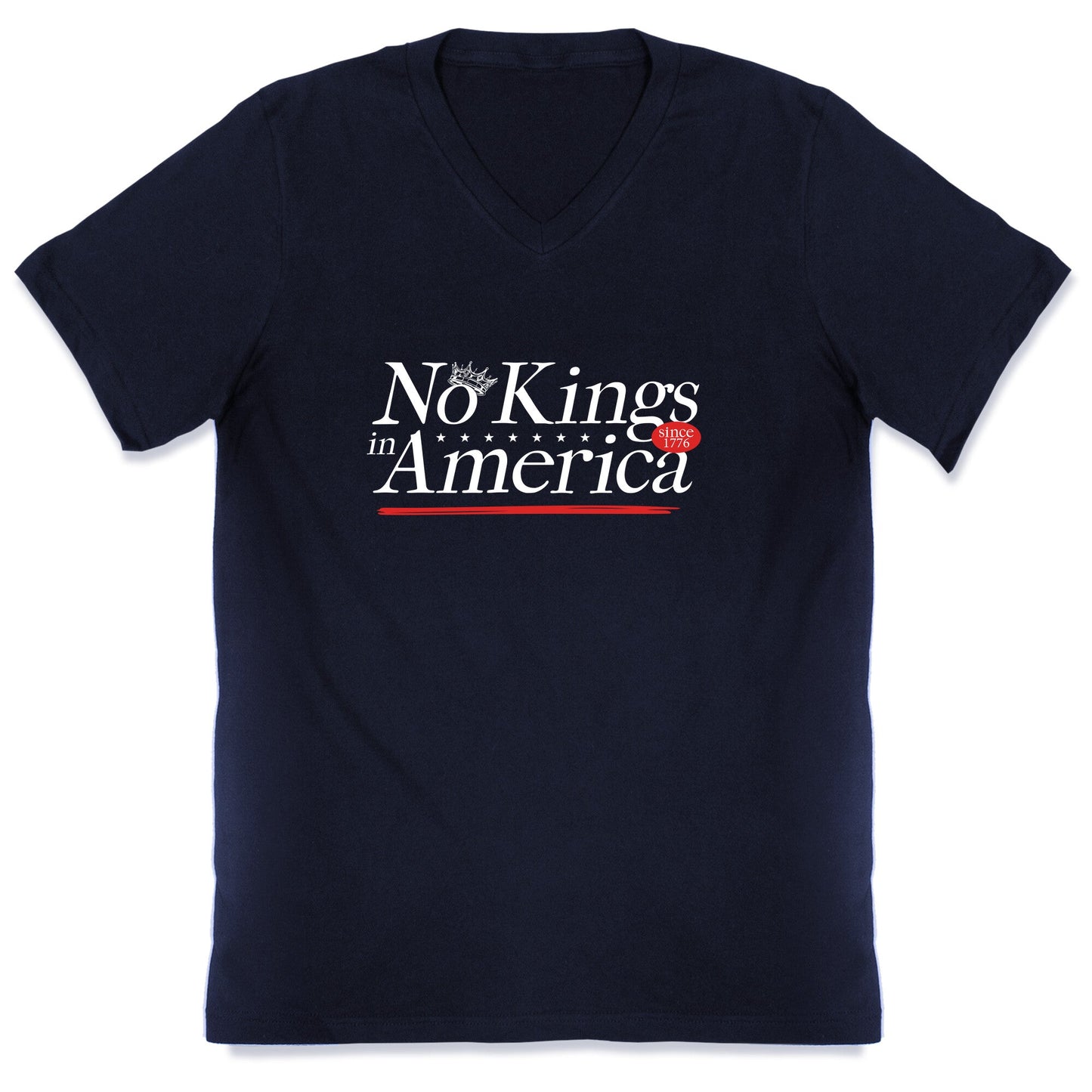 No Kings In America Anti Trump V-Neck