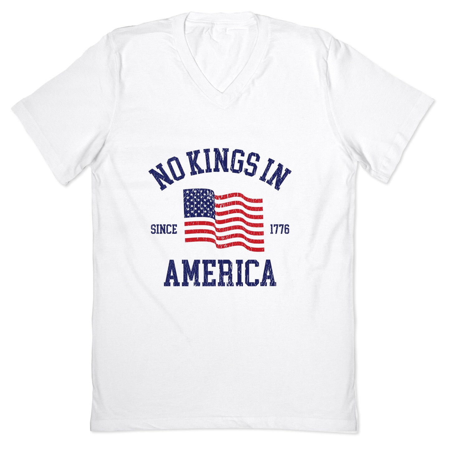 No Kings In America Since 1776 V-Neck