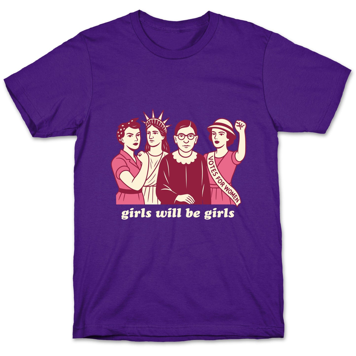Girls Will Be Girls Fourth of July T-Shirt