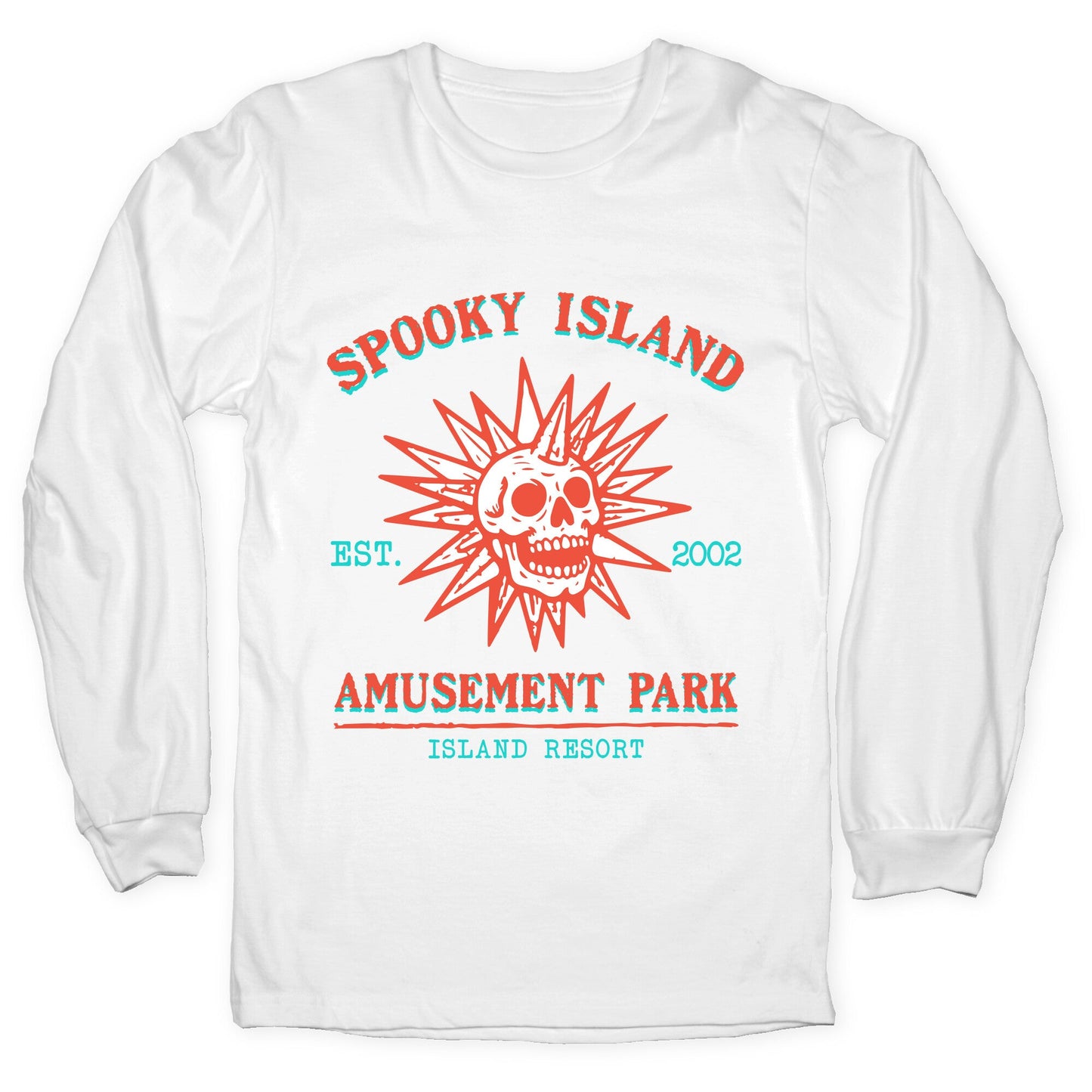 Spooky Island Retro Longsleeve Tee